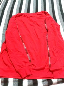 Red Sequins Top Party Wear