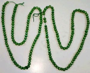 Beads Glass Green/Rhinestone/Unique/ Stylish 2 str
