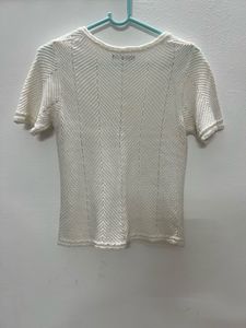 Cute Knitted V-Neck Top🧶