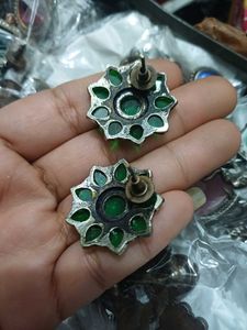 combo of 3 pair oxidized and German silver earring