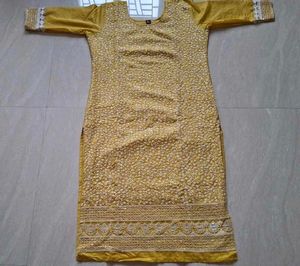 New lime green kurta set(size~L)🌻