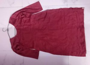 Elegant Maroon Embroidered Blouse