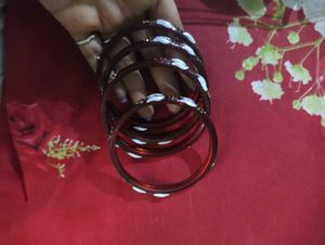 Sparkling Blue &amp; Gold Bangles Set
