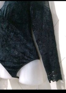 Black Velvet Bodysuit
