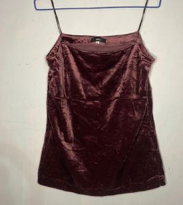 Velvet Camisole Top
