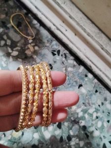 Gold-toned Bracelet Set