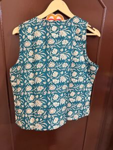 Sea Green Floral Top