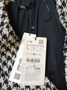 ZARA Houndstooth Blazer Dress