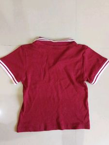 Maroon Polo Neck Top
