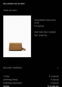 Zara Tan Crossbody Bag