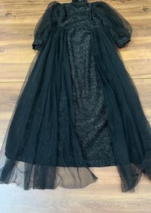 Sparkling Black Ethnic Gown