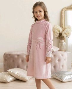 New Sparkly Pink Velvet Dress