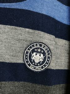 Allen Solly Men Striped Crew Neck Sweater