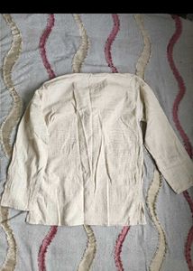 Beige shirt/Striped Casual Shirt Pair.