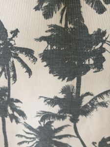 Palm Tree Print Cropped Top