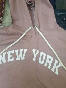 Pink Sleeveless "New York" Hoodie Top