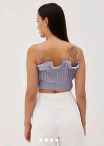 Blue Love Bonita Crop Top