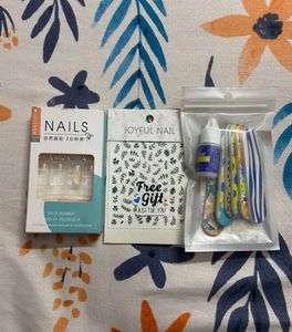 DIY French Nails 24pc (free Stickers)