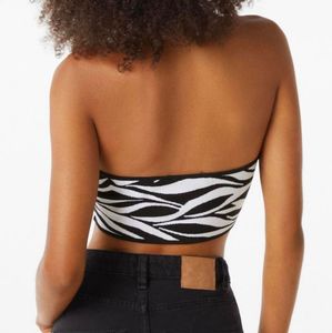 Zebra Print Halter Neck Top