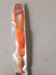 Pooja Shree Orange Chain Necklace