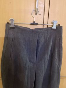 Zara High Waist Formal Trouser Dark Melange