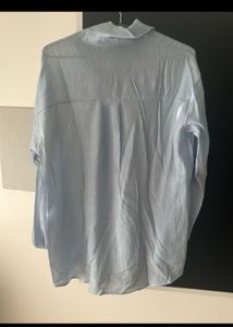 Light Blue linen  Button-Down Shirt