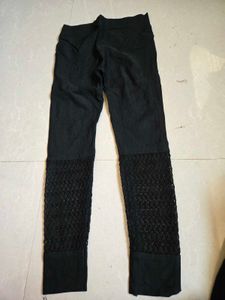Black Lace Detailed Palazzos