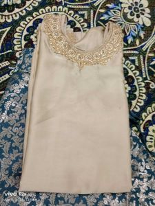 Elegant Cream Kurta Set with Dupatta