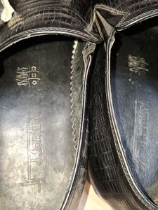 Stylish Black real leather Loafers