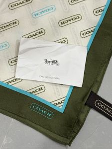 Coach 100%  Silk Scarf