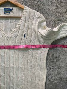 Polo Ralph Lauren Cable Knit V-Neck Sweater