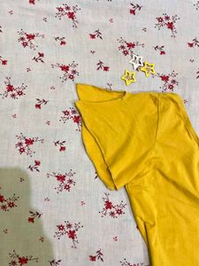Yellow One-Shoulder Top