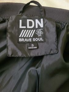 ​Brave Soul LDN Black Sherpa Fleece Bomber Jacket