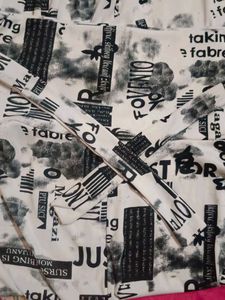 Abstract Print Long Skirt