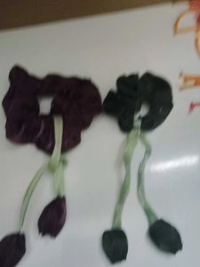 Unique Floral Scrunchies 3