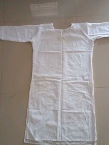 Classic White Chikankari Kurta