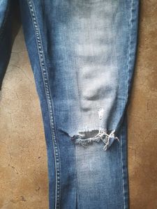 CK Blue Distressed Skinny Jeans