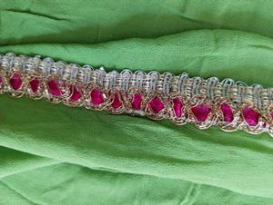 Vibrant Green Dupatta with Embellished Border