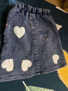 Adorable Denim Heart Outfit