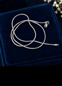 Elegant Silver Snake Chain Necklace
