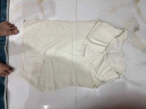Cream Embroidered Kurta