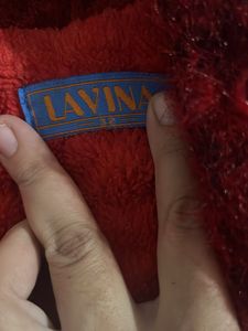 Red Faux Fur Coat