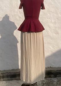 Elegant Peplum skirt top dress❤️🧚🏻‍♀️