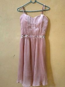 pink midi dress