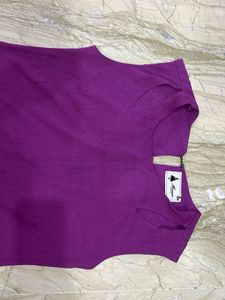 Stylish Purple Sleeveless Top