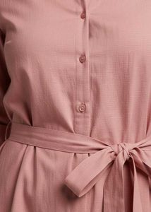Dusty Rose Shirt Dress with Belt 🌸