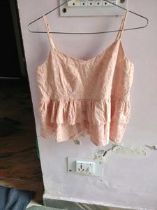 Chic Pink Layered Camisole Top