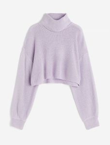Lavender Knit Turtleneck
