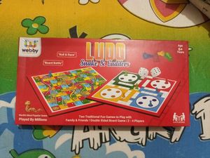 Webby Ludo &amp; Snake &amp; Ladders | 2-in-1 Family Board
