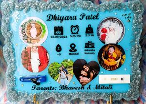 Custom Baby Birth Details Plaque